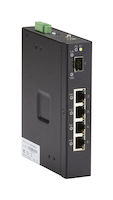 LIE400 Series Gigabit Ethernet (1000-Mbps) Extreme Temperature PoE Switch - (4) 10/100/1000-Mbps Copper RJ45 PoE, (1) 100/1000-Mbps SFP