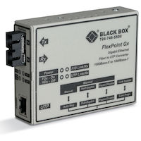 FlexPoint Gigabit Ethernet (1000-Mbps) Media Converter - 1000-Mbps Copper to 1000-Mbps Singlemode Fiber, 1310nm, 10km