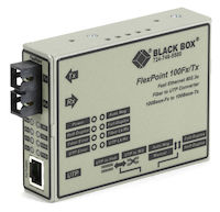 FlexPoint Fast Ethernet (100-Mbps) Media Converter - 100-Mbps Copper to 100-Mbps Multimode Fiber, 1310nm, 0.5km