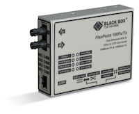 FlexPoint Fast Ethernet (100-Mbps) Media Converter - 100-Mbps Copper to 100-Mbps Multimode Fiber, 1310nm, 0.3km