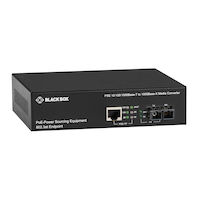 LPS500 Series Gigabit Ethernet (1000-Mbps) PoE Media Converter - 10/100/1000-Mbps Copper to 1000-Mbps Multimode Fiber, 850nm
