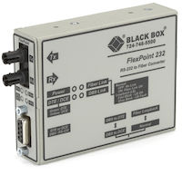 Flexpoint Async RS232 Extender - Fiber DB9 Female ST MM 5-km