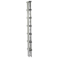 Vertical IT Rackmount Cable Manager - 48Ux3"W Double-Sided Aluminum