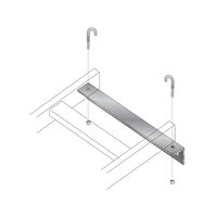 Ladder Rack Wall Angle Support Bracket - Gray