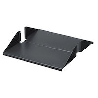 IT Rackmount Solid Shelf - Fixed, 2U, 19", 10"D, 4-Point Mounting, 200-lb. Capacity