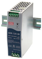 SDR-PS Series Fuente de alimentación en carril DIN, 120 Watt, 48 VCC