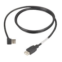 USB 2.0 Cable - Type A Male (Right Angle) to Type A Female, 4-ft. (1.2-m)